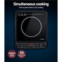 Electric Induction Cooktop Portable Cook Top Ceramic Kitchen Hot Plate