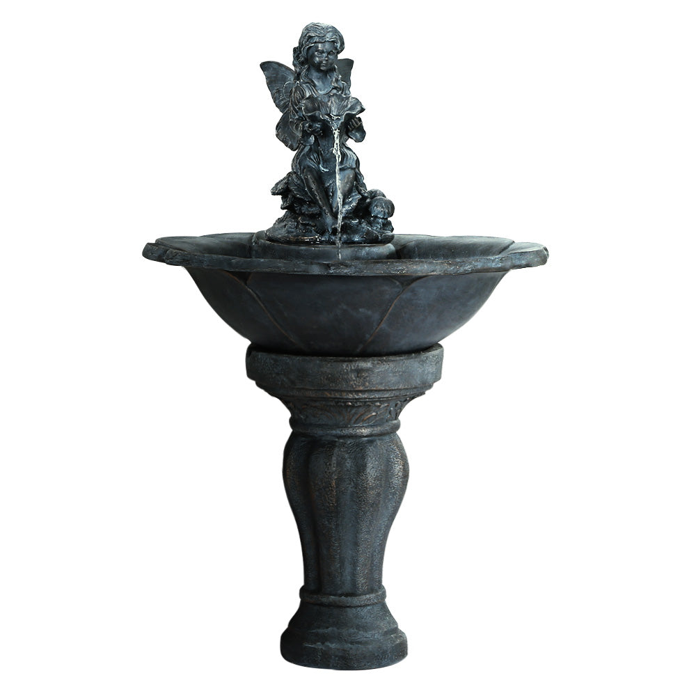 Gardeon Water Fountain Features Solar with LED Lights Outdoor Cascading Angel