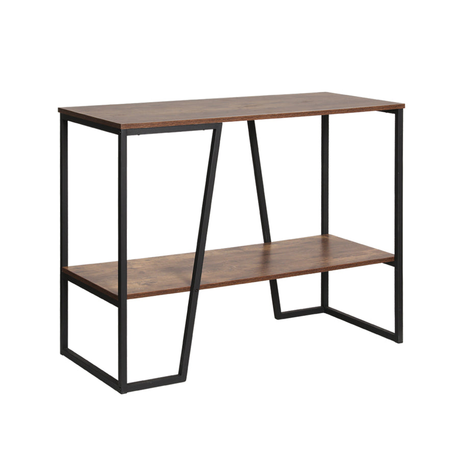 Console Table Hallway Sofa Table Entry Desk Retro Metal Display Shelf