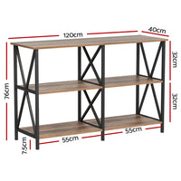 Console Table Hallway Sofa Table Entry Desk Retro Metal Display Furniture