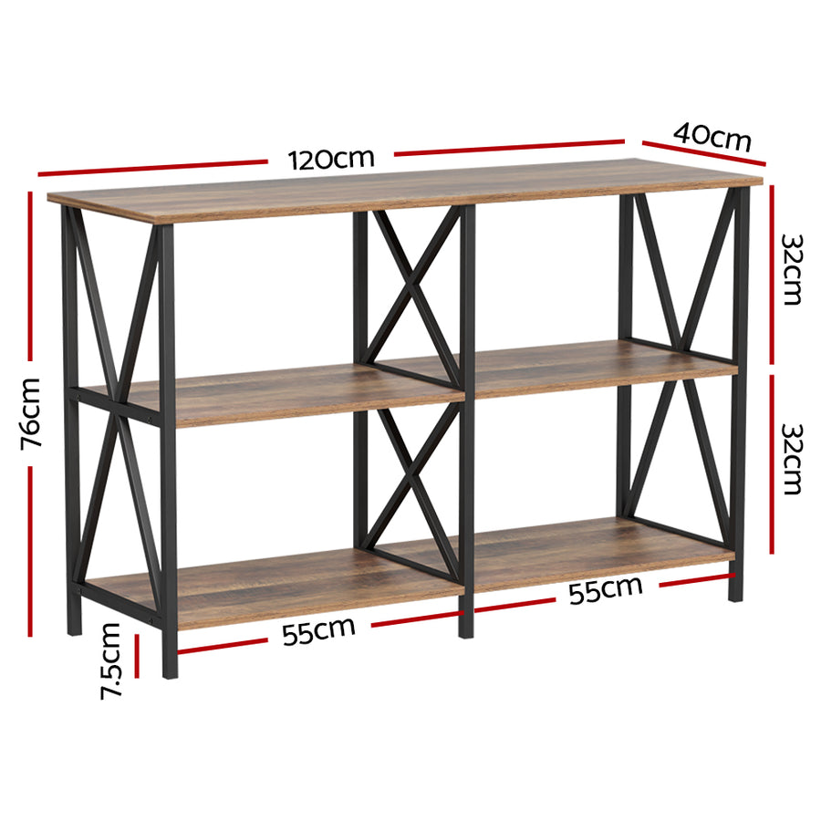 Console Table Hallway Sofa Table Entry Desk Retro Metal Display Furniture