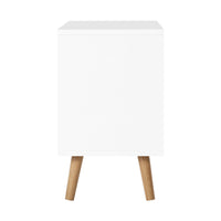 Bedside Tables Drawers Side Table Nightstand White Storage Cabinet Wood