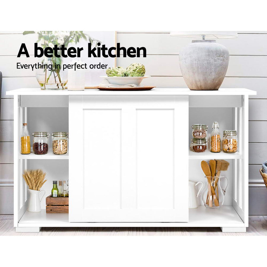 White Sidetable Cabinet With Doors