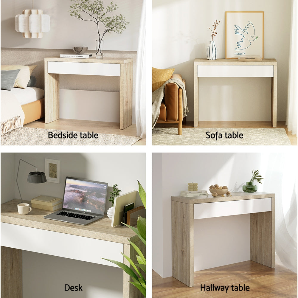 Console Table Hallway Sofa Table Entry Desk With Storage Drawer 100CM