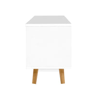 Wooden Entertainment Unit - White & Wood