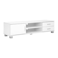 120cm TV Stand Entertainment Unit Storage Cabinet Drawers Shelf White