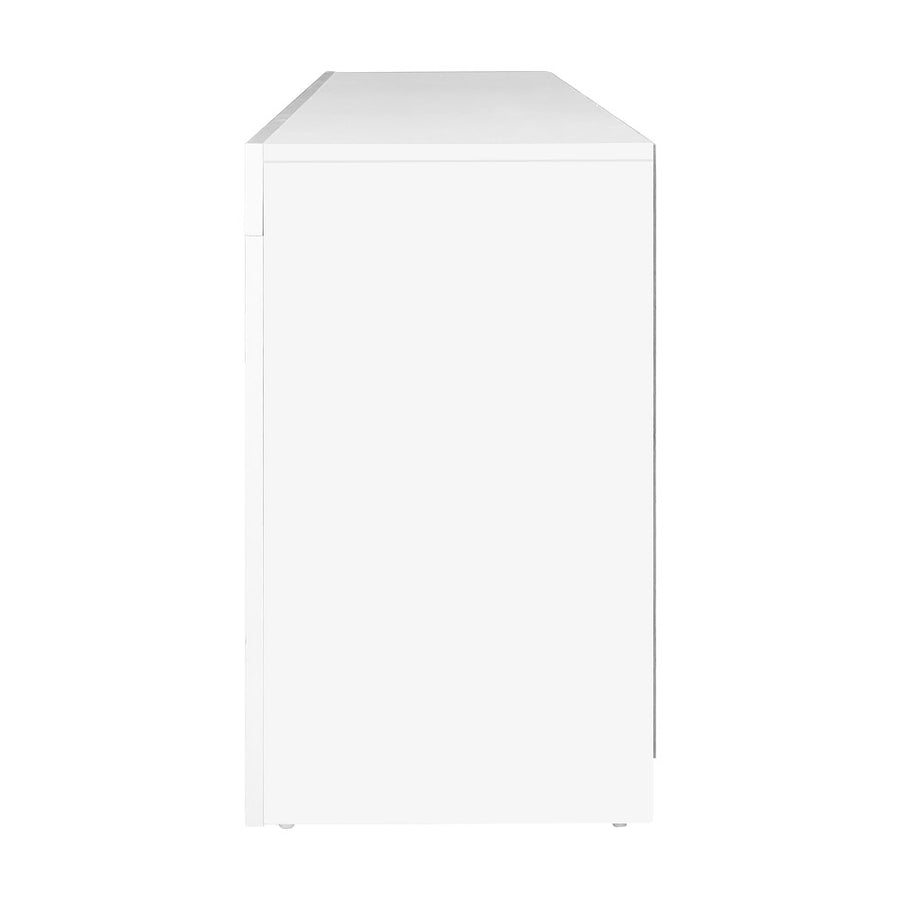 Entertainment Unit RGB LED High Gloss - 200cm White