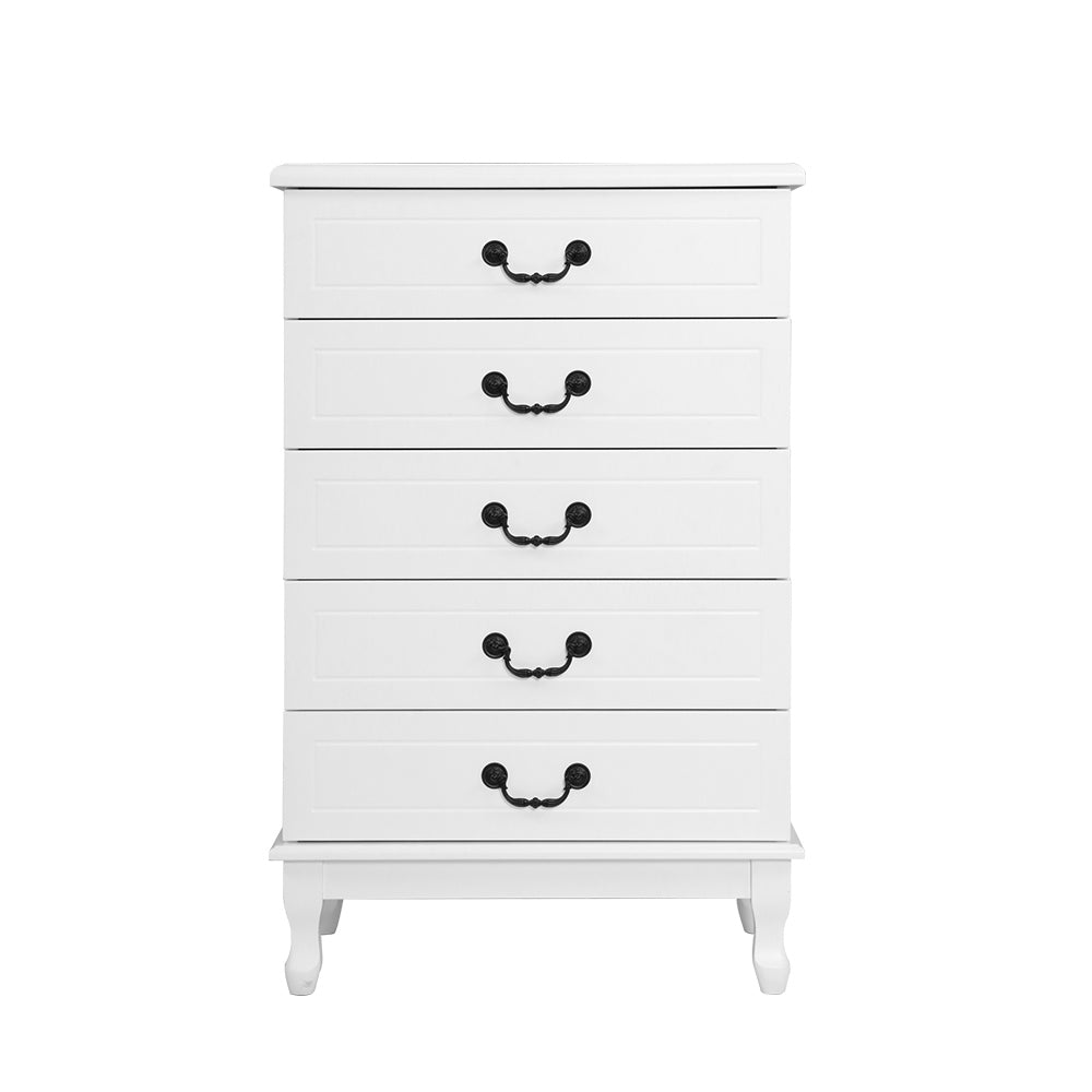 White Chest of Drawers Tallboy Dresser Table