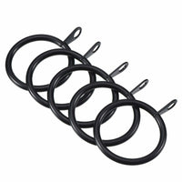 Curtain Rings/Hoops - Polished Metal (Black, Brass, Silver, White, Copper)