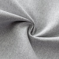 Classic Range Linen Blackout Draped Curtains - Grey