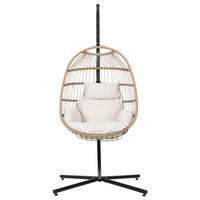 Egg Swing Chair Hammock With Stand Outdoor Furniture Hanging Wicker Seat