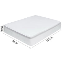 Single Size Waterproof Bamboo Mattress Protector