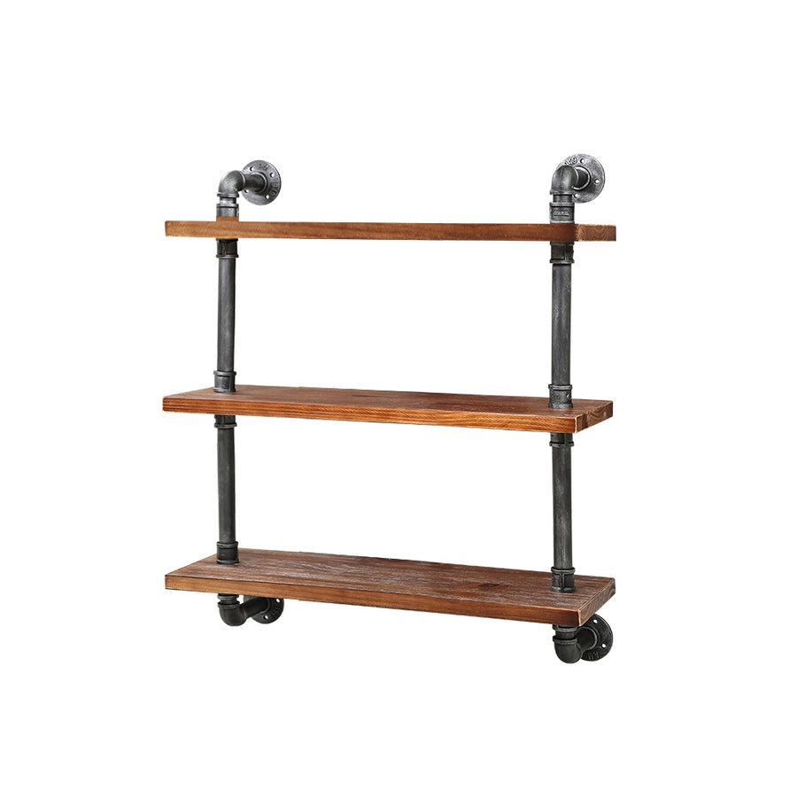 Display Shelves Wall Brackets Bookshelf Industrial DIY Pipe Shelf Rustic