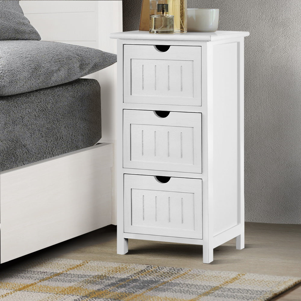 Bedside Table - White