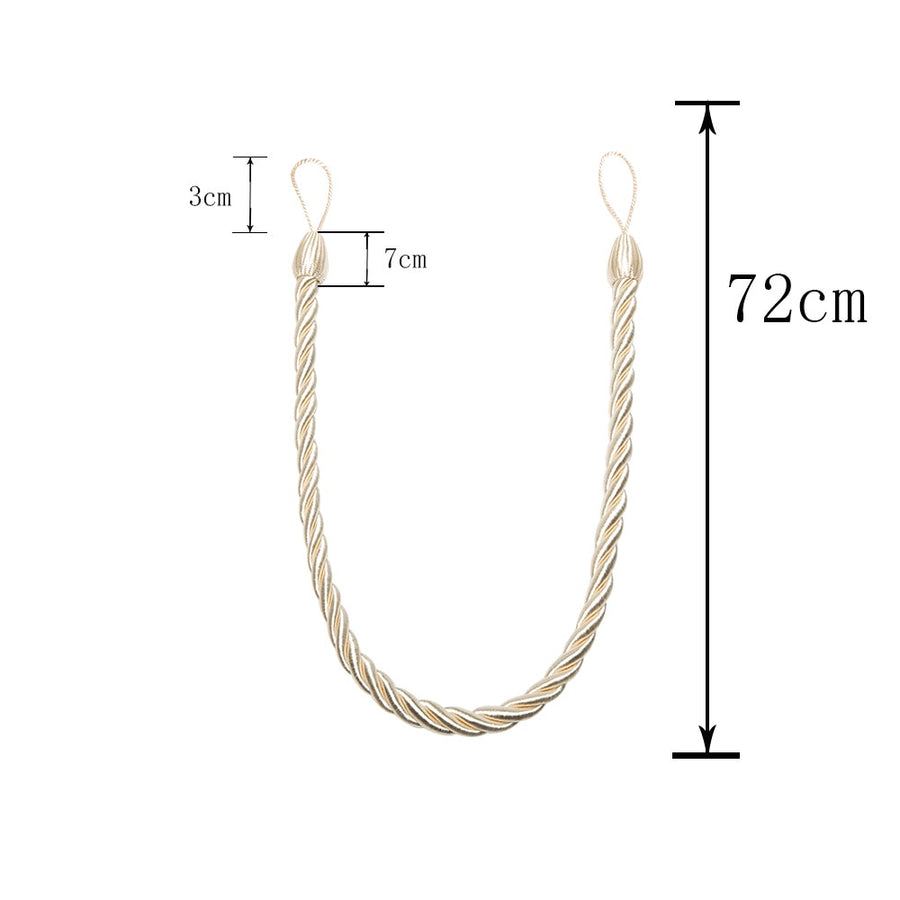 Rope Curtain Tiebacks (Pair)