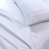 100% Egyptian Cotton Vintage Washed 500TC White King Bed Sheets Set