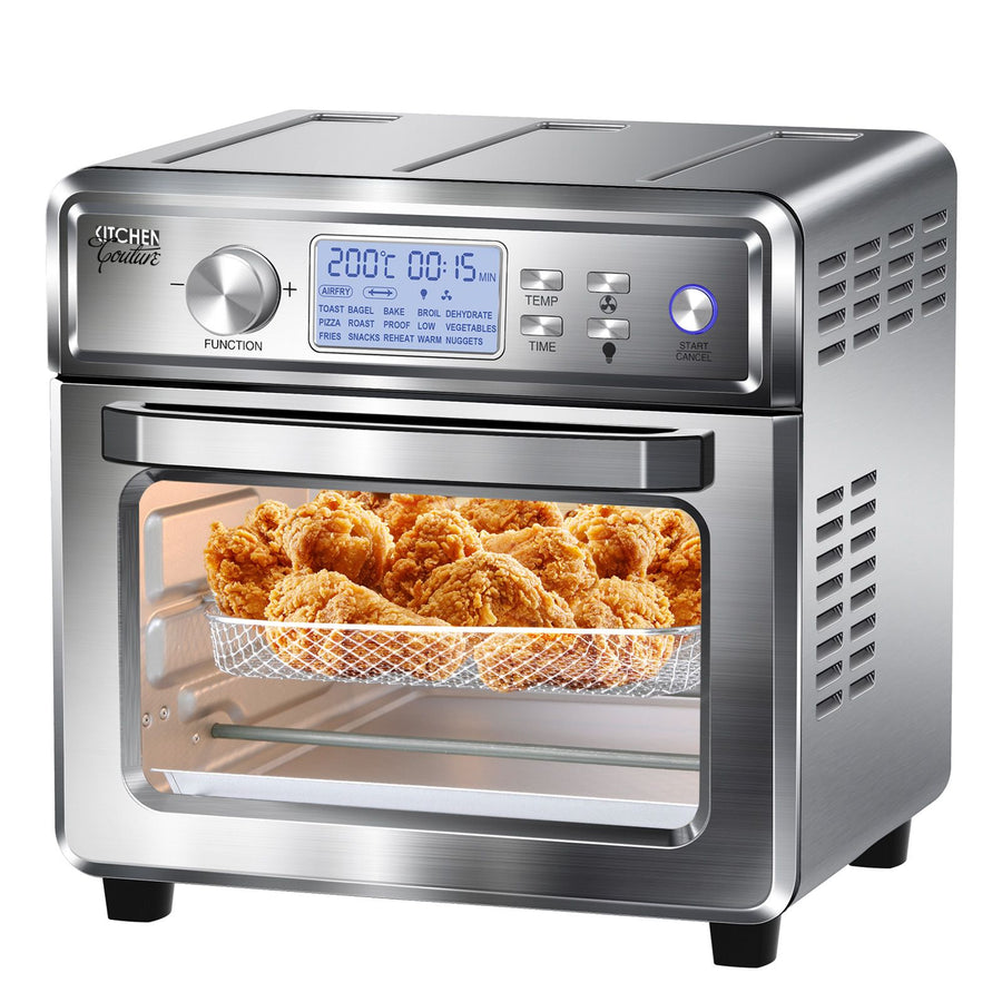 24 Litre Air Fryer Multifunctional LCD Digital Display - Silver