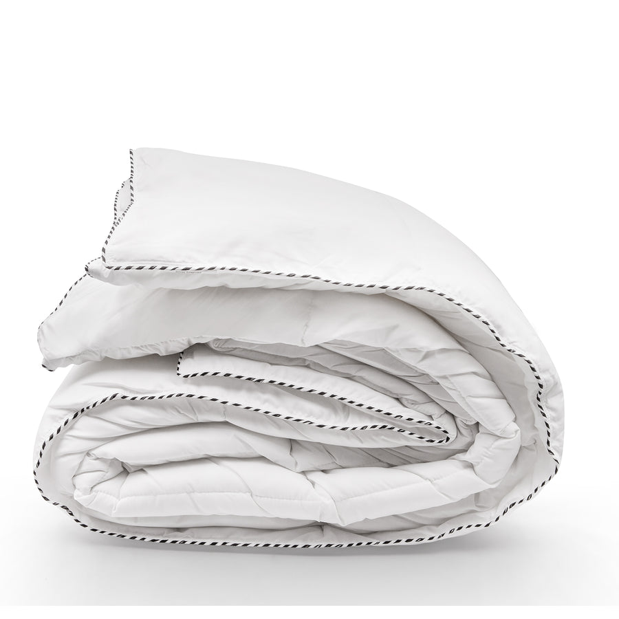 Bamboo Blend Quilt 250GSM Luxury  Duvet 100% Cotton Cover - Single - White