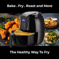 3.5 Litre Digital Display Black Air Fryer