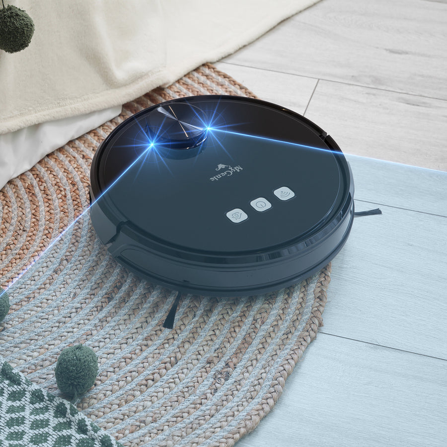 Laser Smart Pro IQ 360 Robot Vacuum Cleaner Black WIFI Remote Control