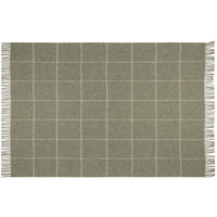 Brighton Throw - 100% NZ Wool - Beige Striped