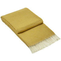 Hampton Throw - Merino Wool Blend - Mustard