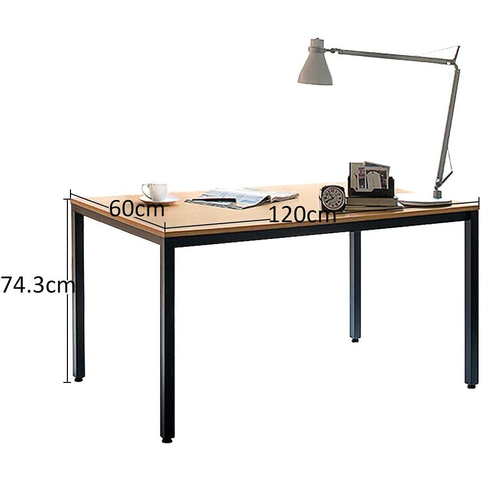 Sturdy and Heavy Duty Foldable Office Computer Desk (Teak, 120cm)