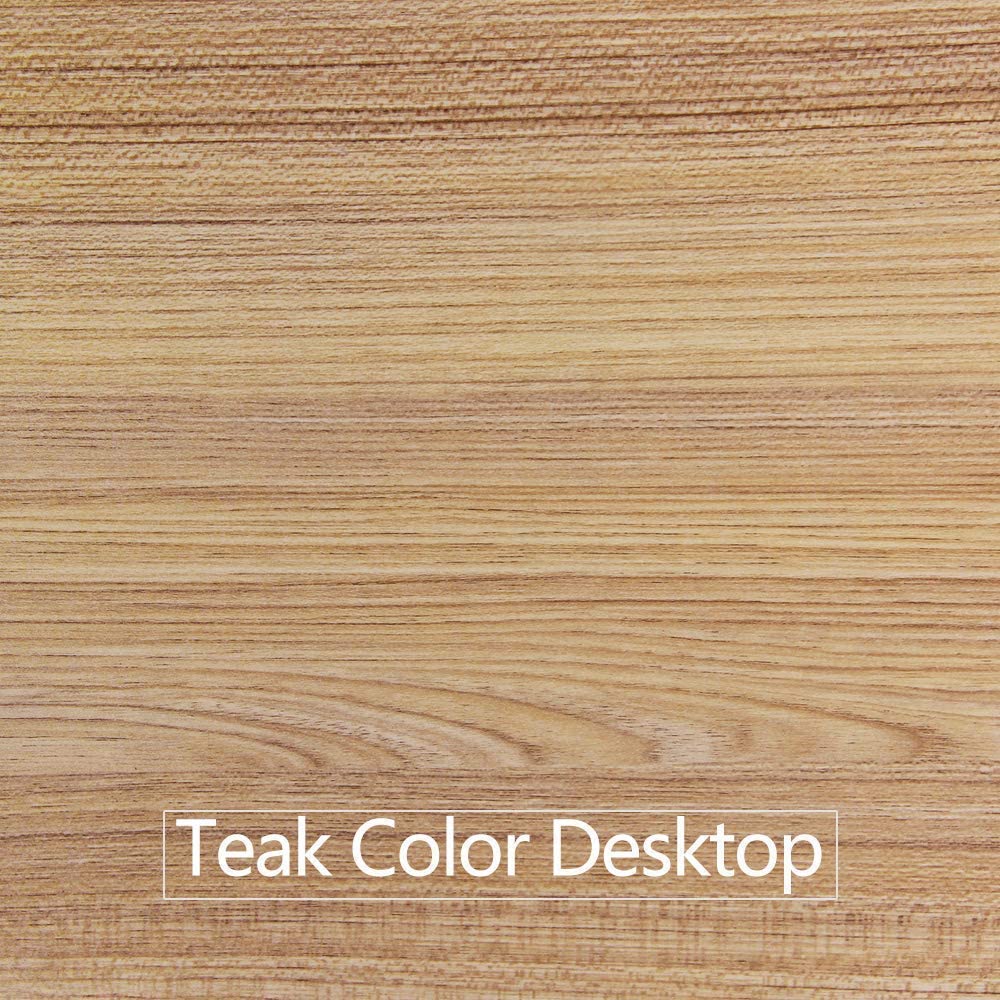 Sturdy and Heavy Duty Foldable Office Computer Desk (Teak, 120cm)