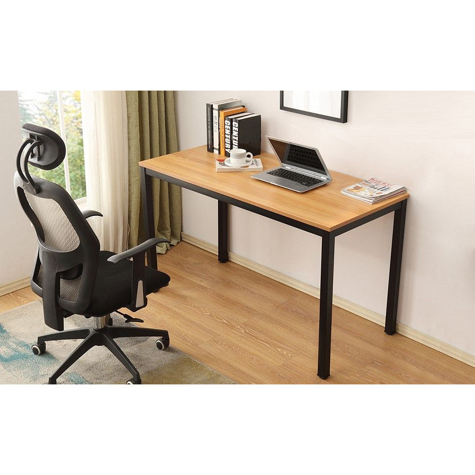 Sturdy and Heavy Duty Foldable Office Computer Desk (Teak, 120cm)