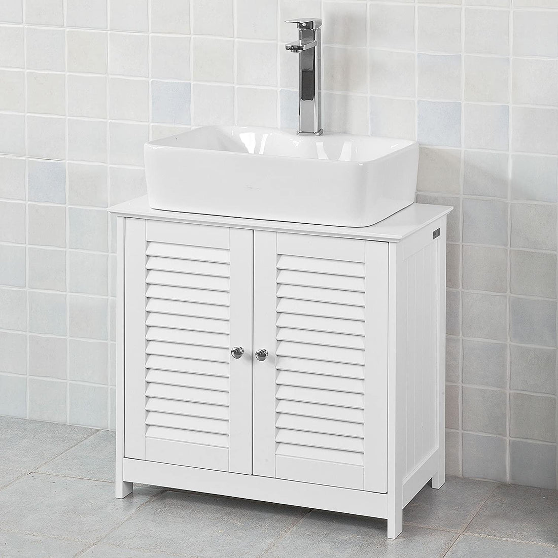 White Bathroom Basin Cabinet