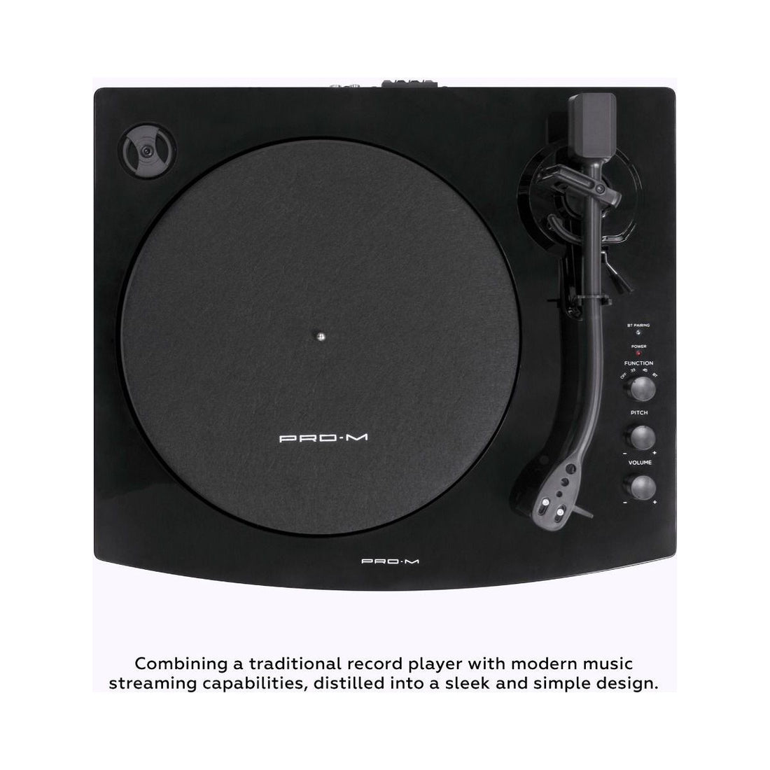 Pro-M Turntable with Bluetooth Speakers (Black)