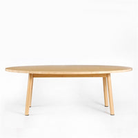 Lucina Japaness Style Bamboo Oval Coffee Table