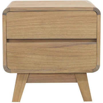 Providence 2 Drawer Bedside Table (Natural)