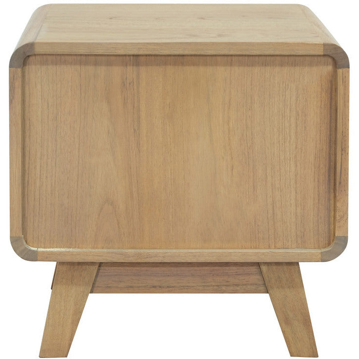 Providence 2 Drawer Bedside Table (Natural)