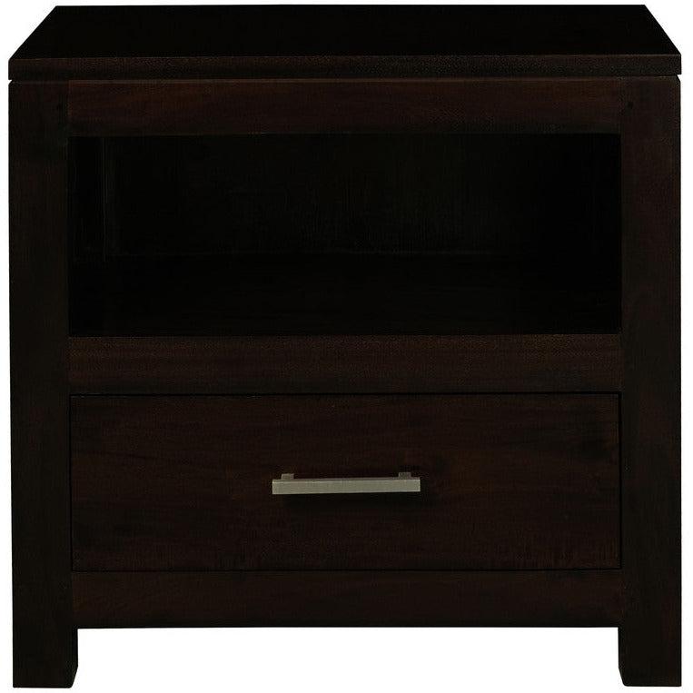 Paris 1 Drawer Lamp Table (Chocolate)