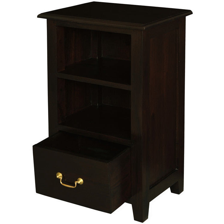 Tasmania 1 Drawer Lamp table (Chocolate)