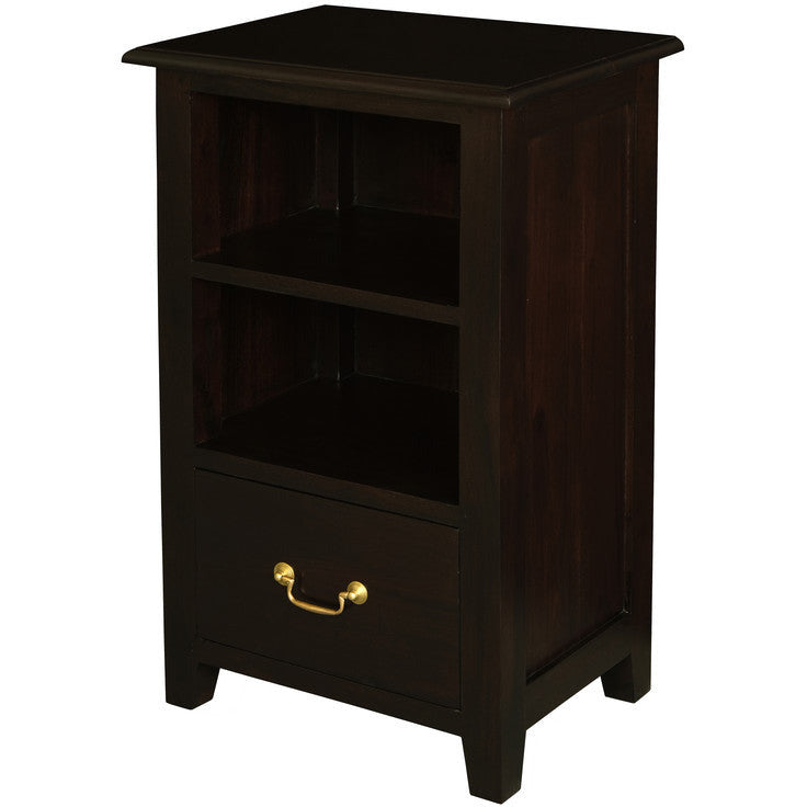 Tasmania 1 Drawer Lamp table (Chocolate)