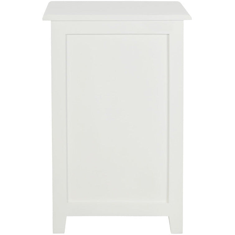 Tasmania 1 Drawer Lamp Table (White)