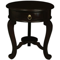 Emilia 1 Drawer Lamp Table (Chocolate)