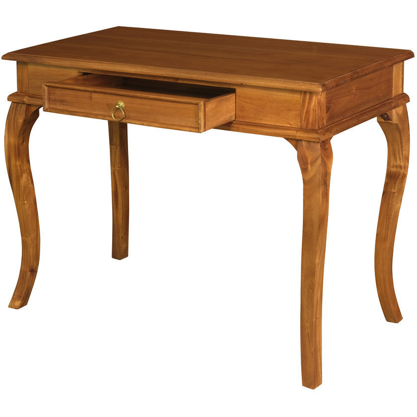 Queen Ann 1 Drawer Sofa Table (Light Pecan)