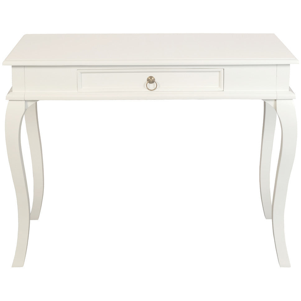 Queen Ann 1 Drawer Sofa Table (White)