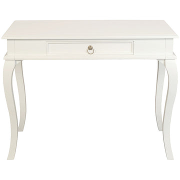 Queen Ann 1 Drawer Sofa Table (White)