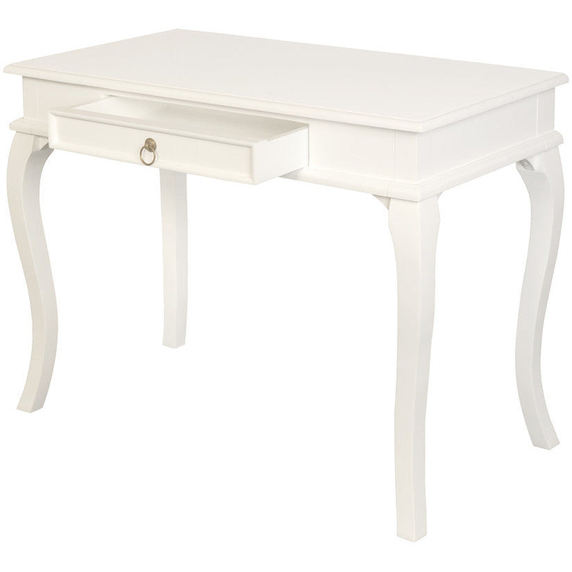 Queen Ann 1 Drawer Sofa Table (White)