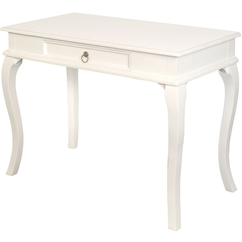 Queen Ann 1 Drawer Sofa Table (White)