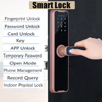 Digital Smart Door Lock Fingerprint APP Key Card Password Electronic Home Lock