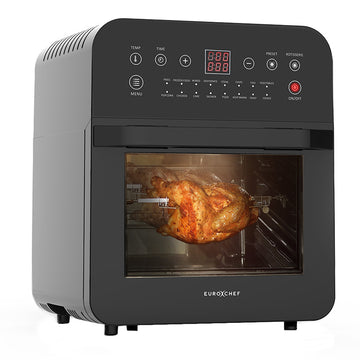 16L Air Fryer Electric Digital Airfryer Rotisserie Large Big Dry Black