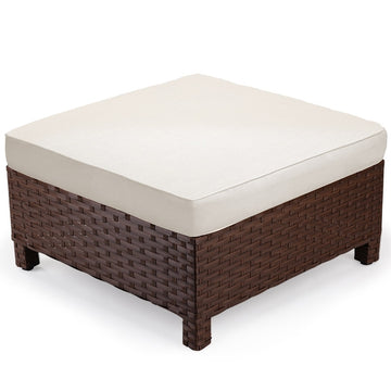 Ottoman Outdoor Wicker Sofa Lounge Foot Stool