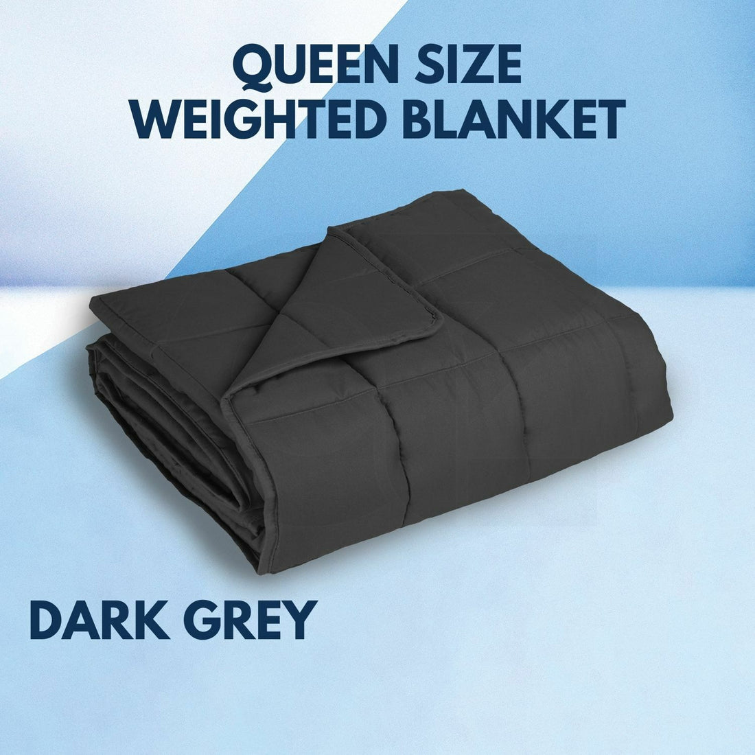 GOMINIMO Polyester Queen Size Weighted Blanket (Dark Grey 9kg) HM-WB-100-DJ