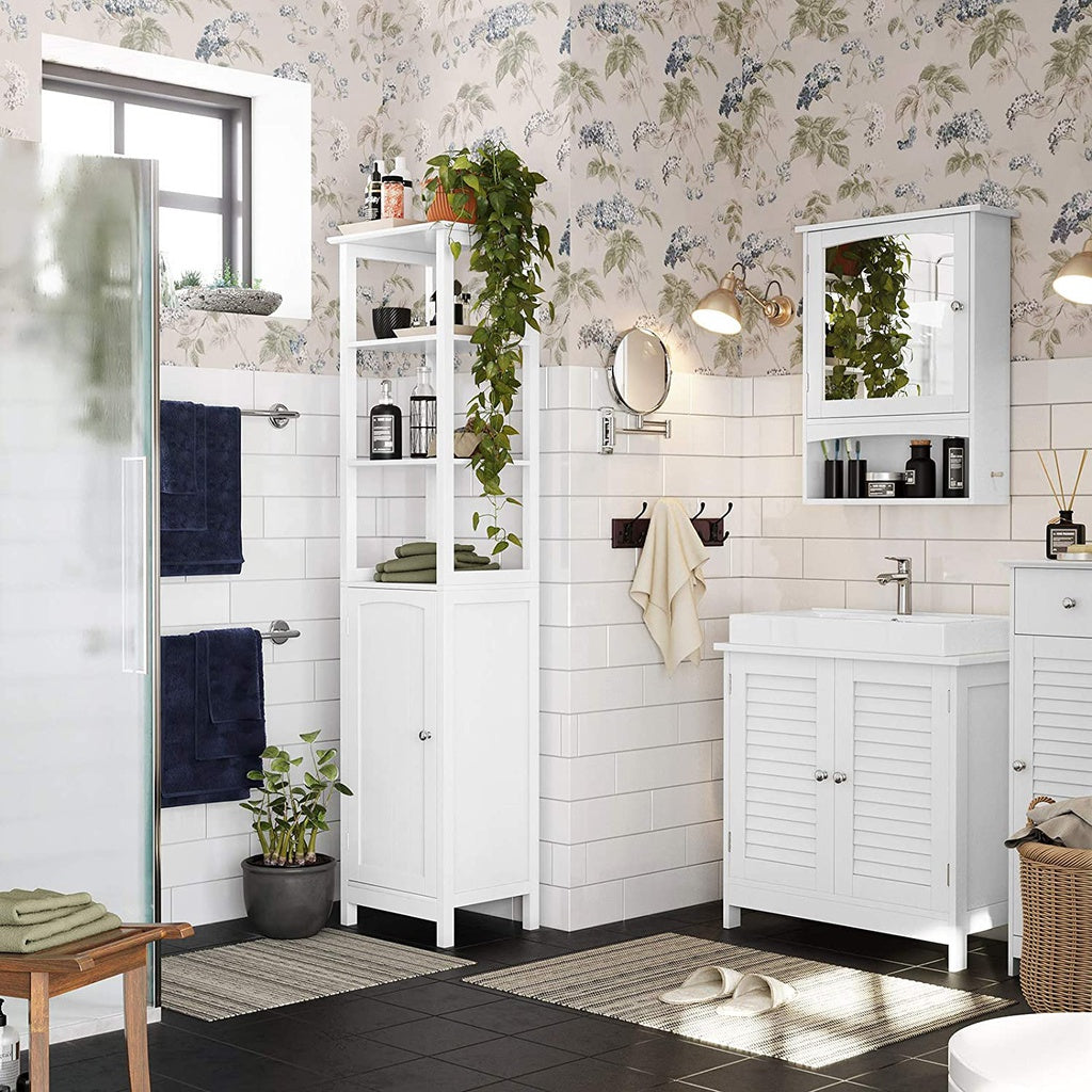 Under Sink Cabinet with 2 Doors White BBC05WT