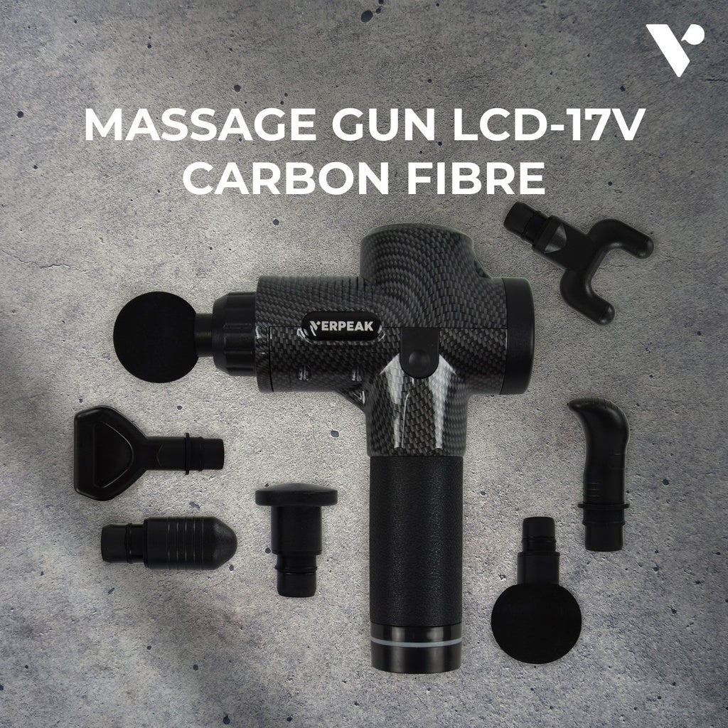 Massage Gun - LCD - 17V - Carbon-Fibre